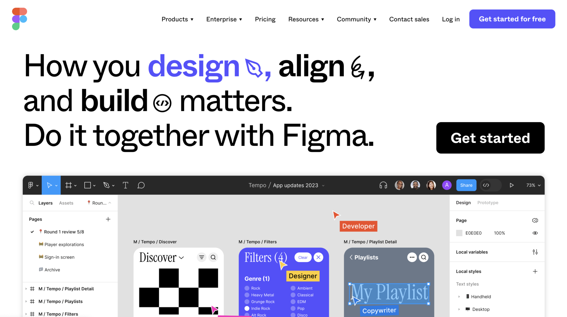 Top page of Figma