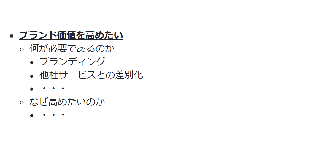 悩みを解決する例