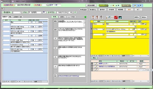 電子化カルテ Doctor_File(ドクターファイル)のテンプレート画像