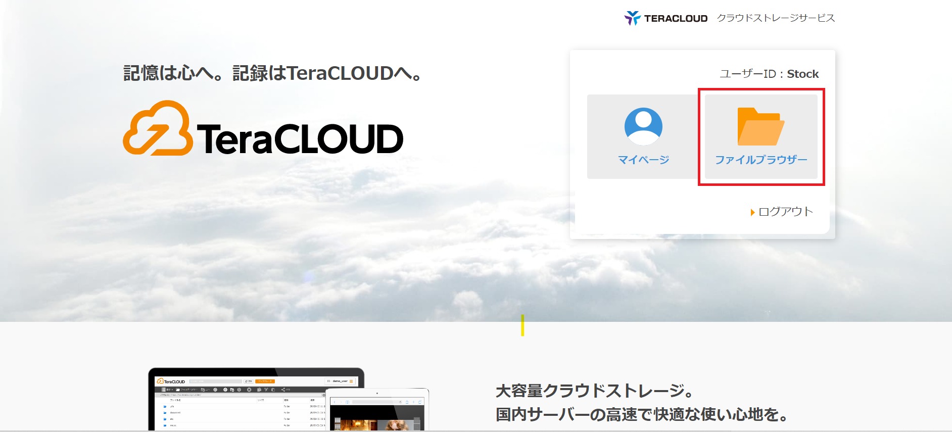 TeraCLOUDの利用方法_2