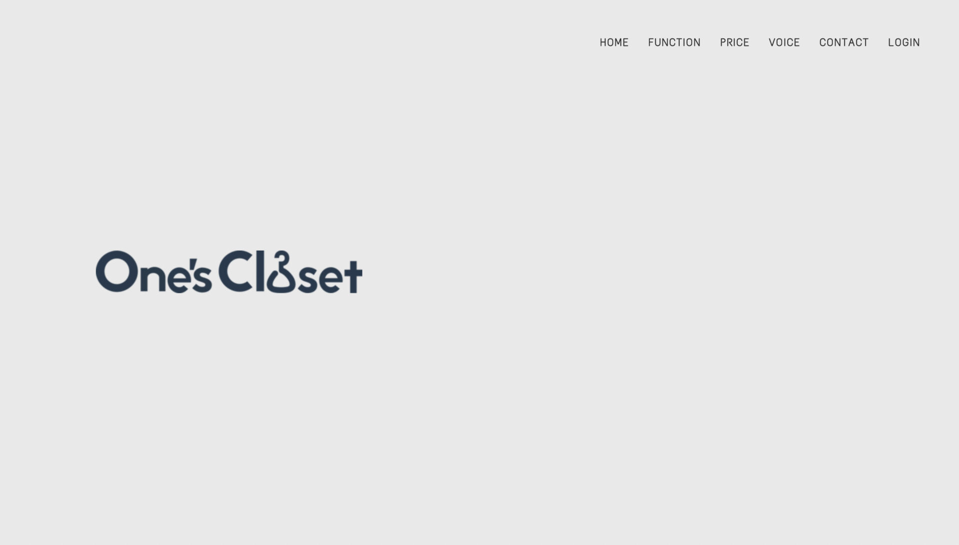 One’s Closetのトップページ