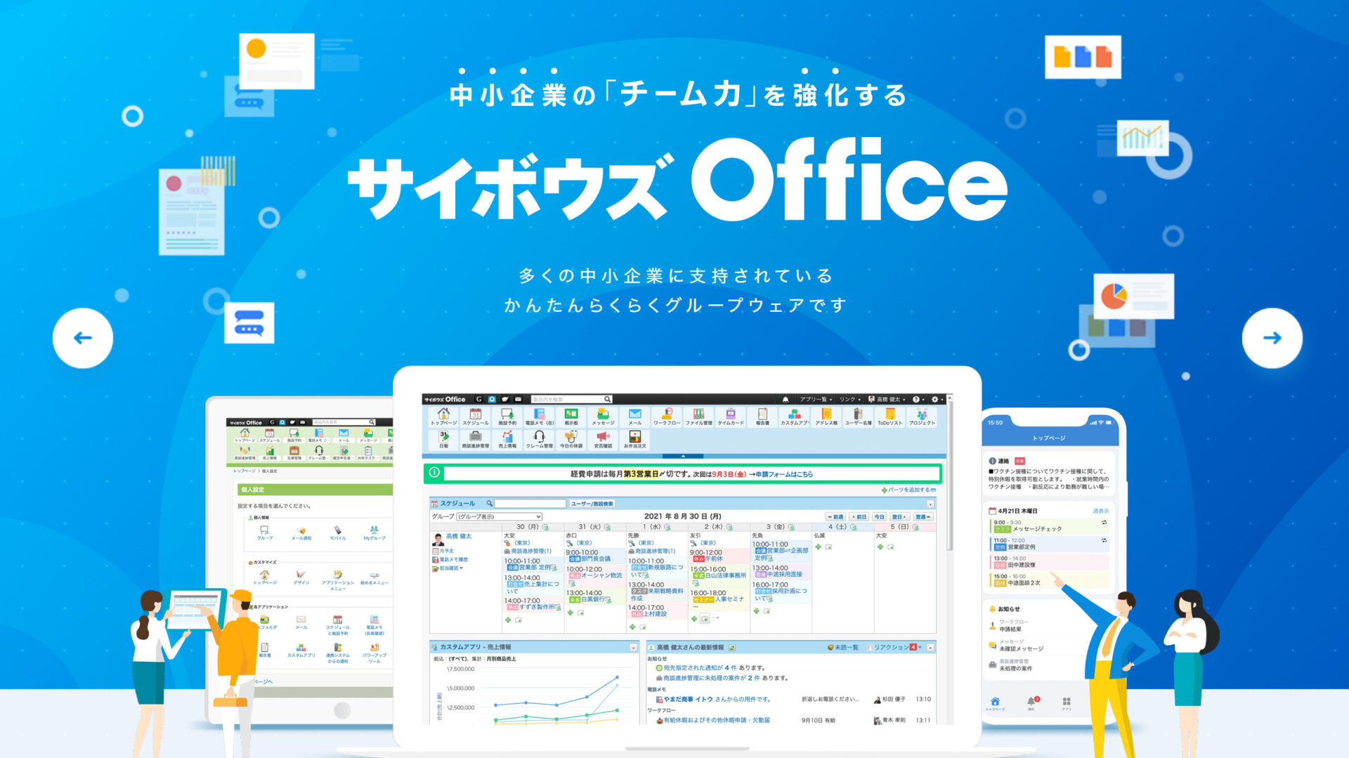 サイボウズOfficeのトップ画像