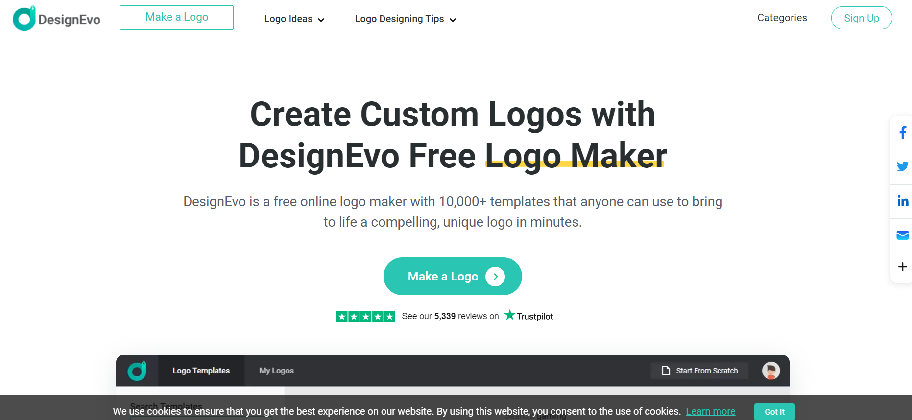 DesignEvoのトップページ