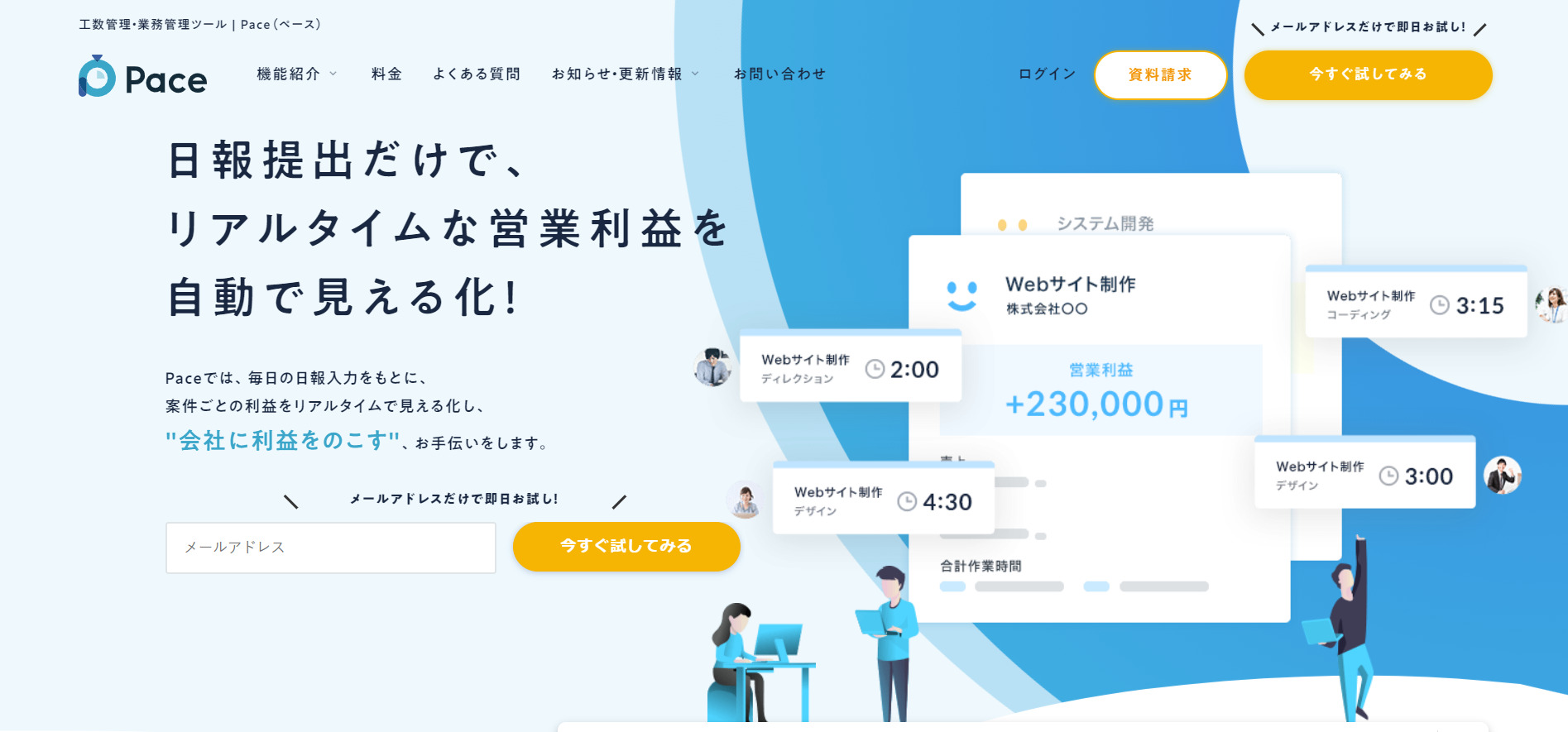 Paceのトップ画像