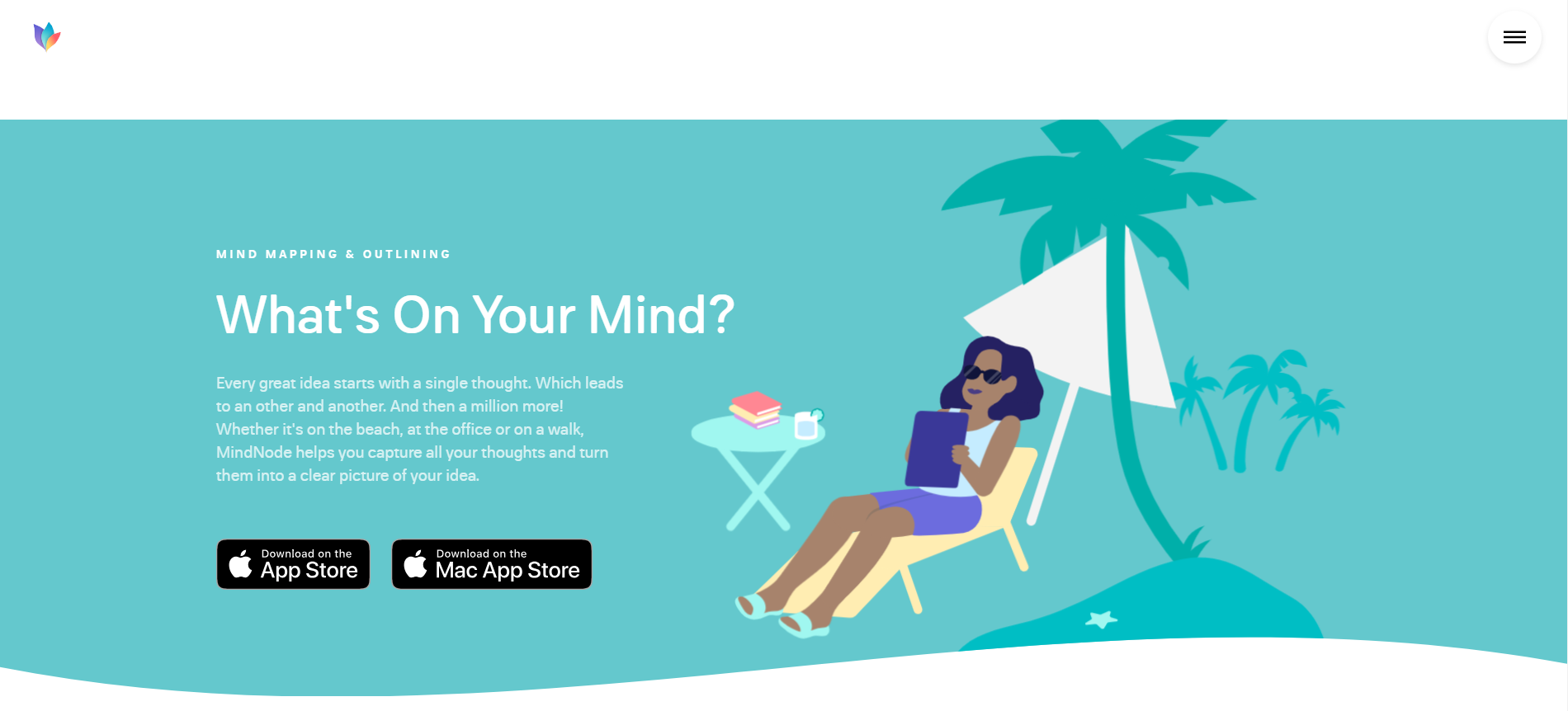 MindNodeのトップページ