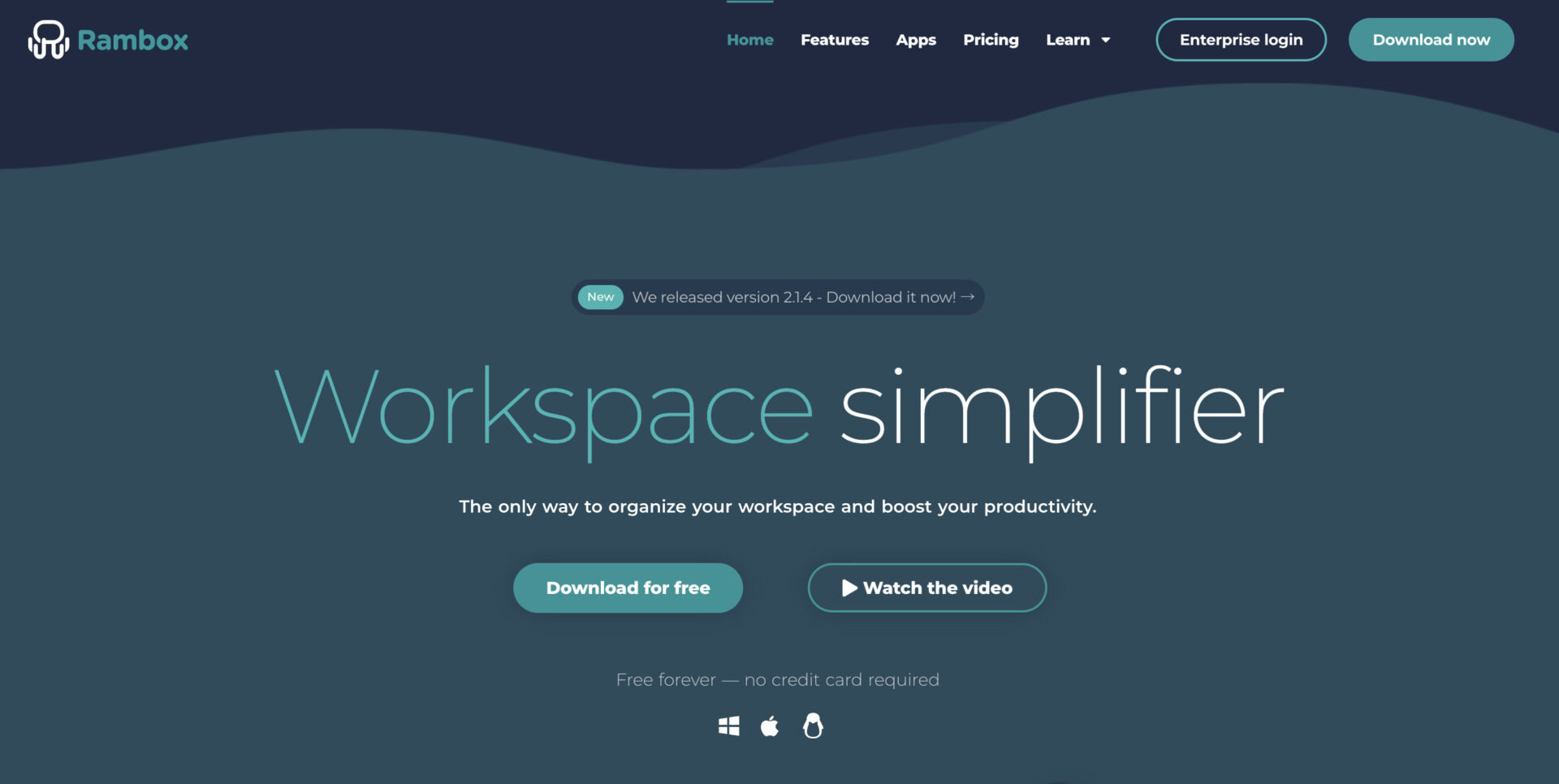 Ramboxのトップ画像