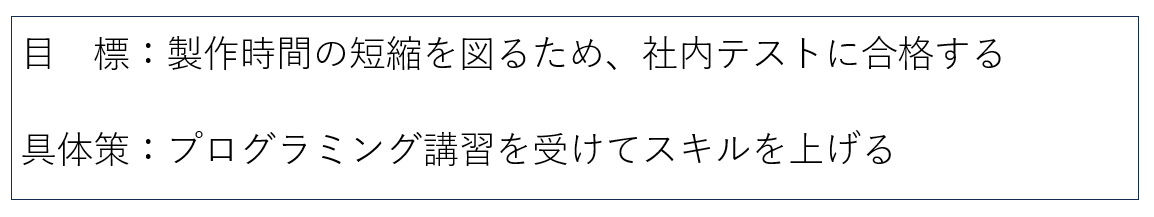 技術職の目標管理シート例文