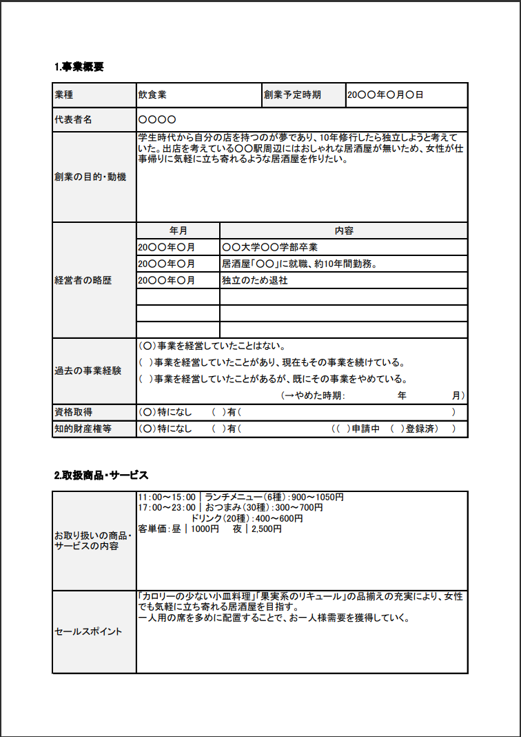 【無料テンプレ・雛形あり】事業計画書の書き方を記入例つきで解説！ – 業務効率化ガイド｜業務効率化のノウハウを発信するメディア