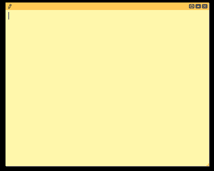Stickypaperの付箋紙が表示された画面