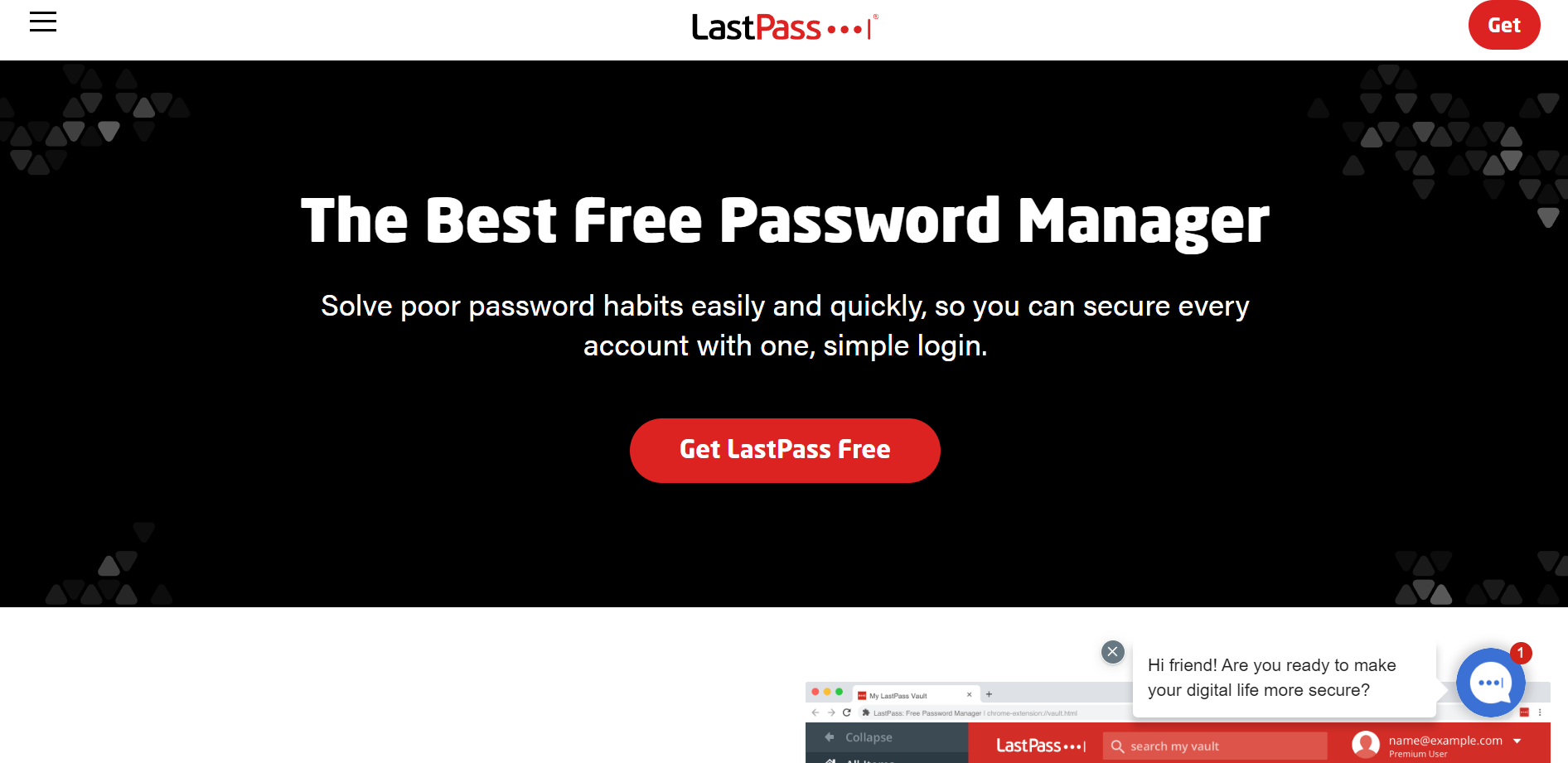 LastPass Password Managerのトップ画像