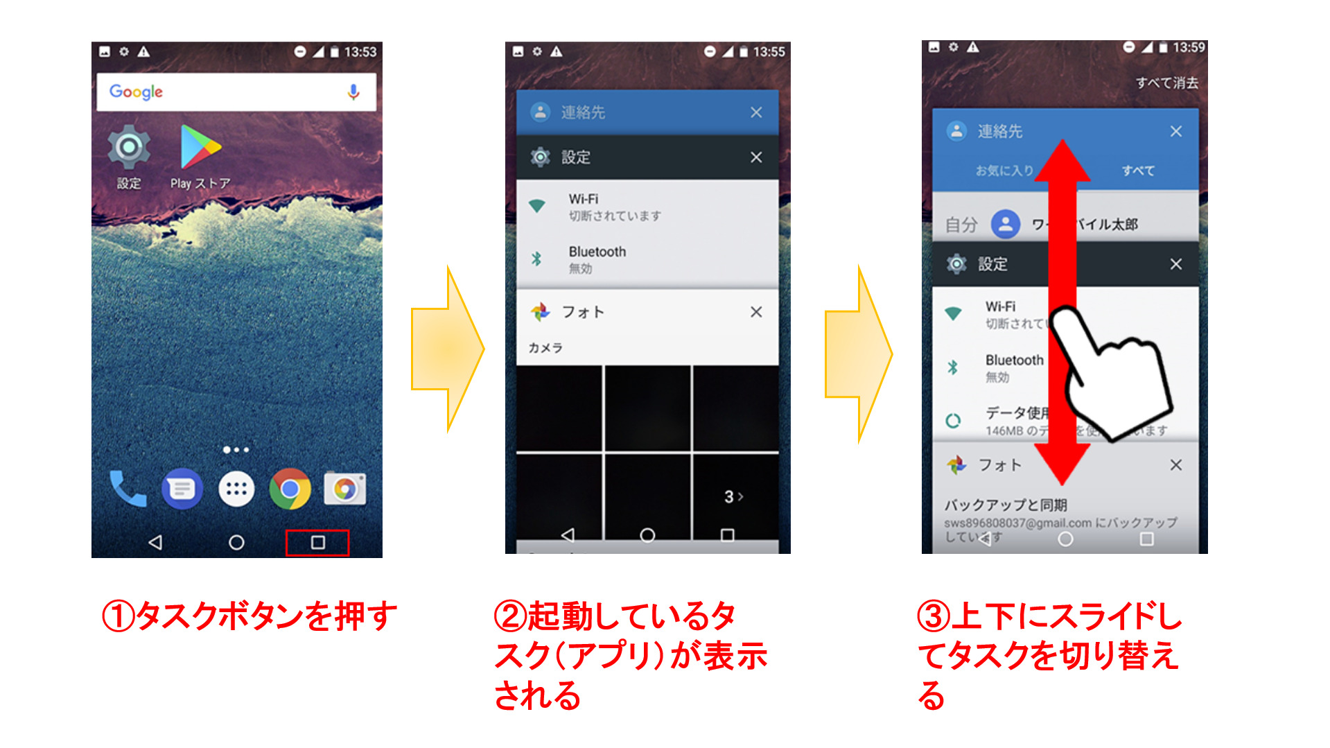 アンドロイド マルチ タスク