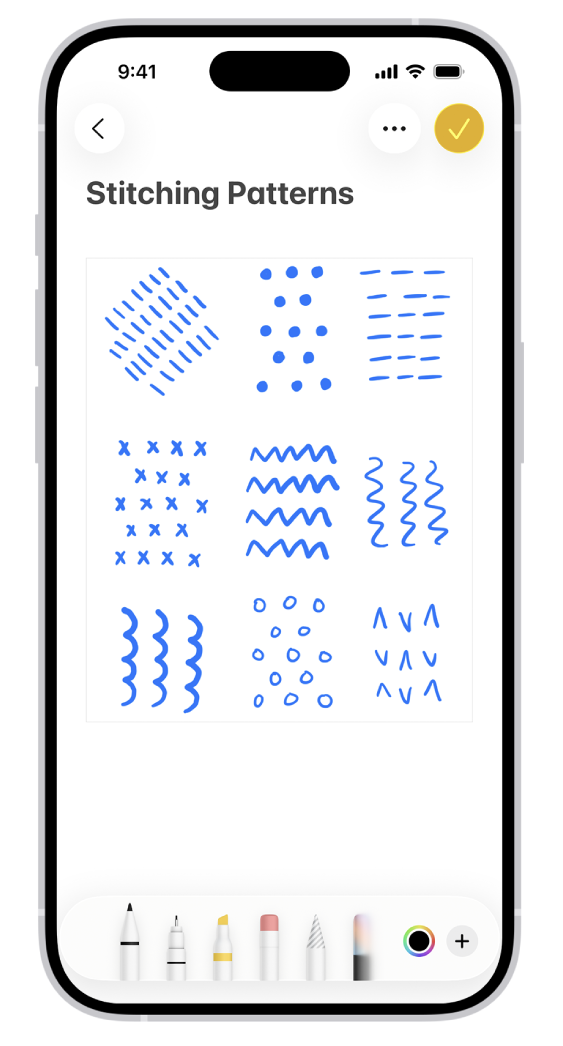 iPhoneメモにアイデアを書く画面