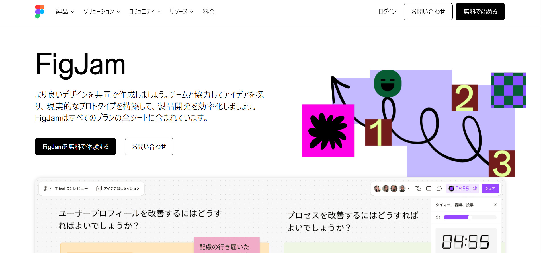 FigJamのトップ画面