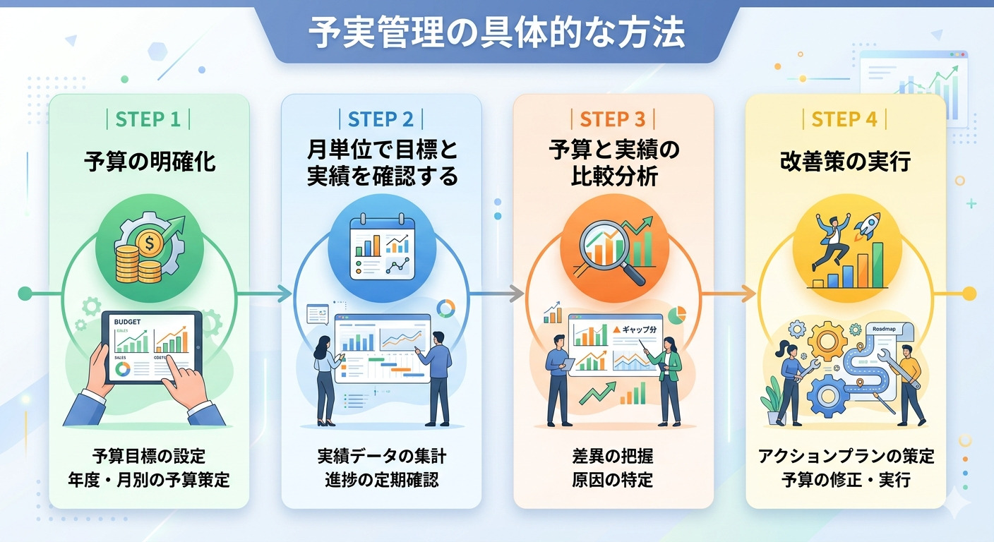 予実管理の手順画像