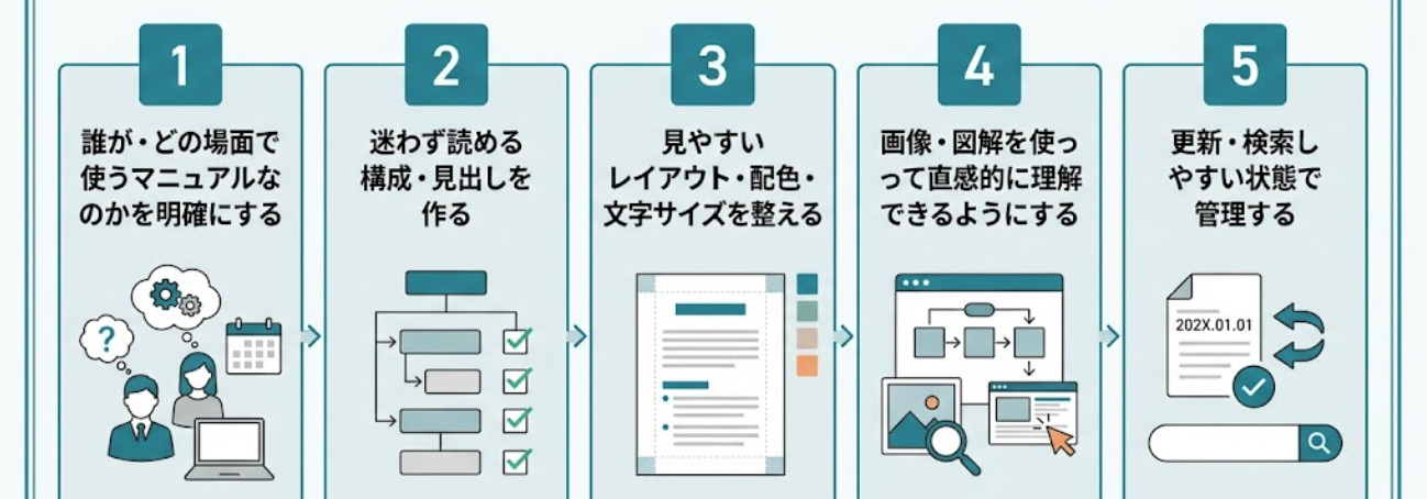 「わかりやすいマニュアル」の作り方の解説画面
