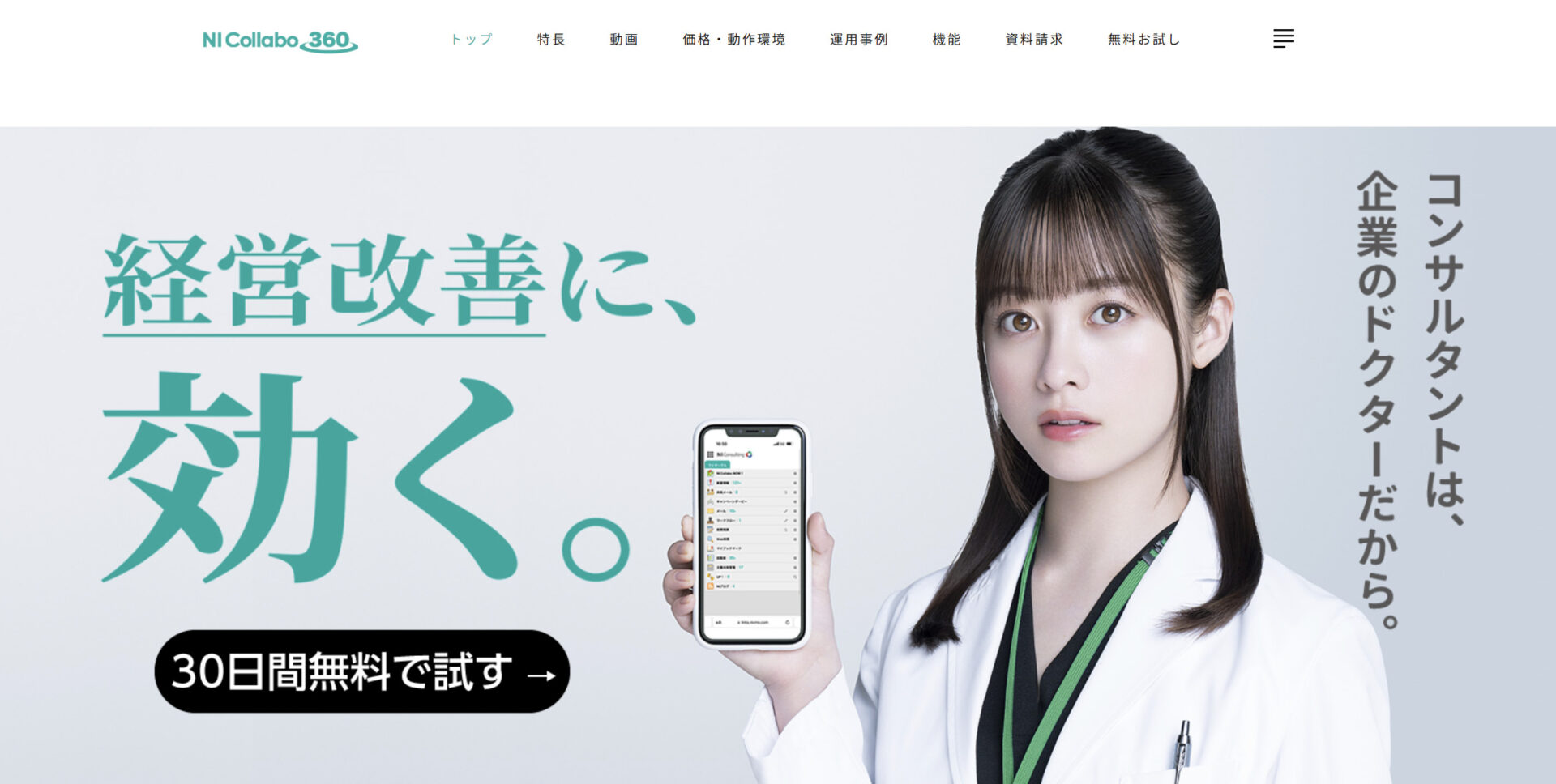 NI Collabo 360のトップページ